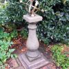 STATUES & SCULPTURES Baluster Medium Armillary Stone Garden Sundial Clearance