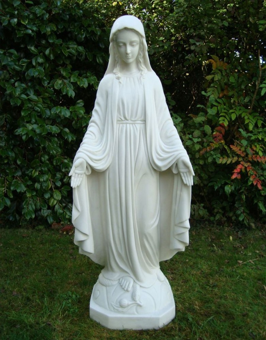 STATUES & SCULPTURES Virgin Mary 85Cm Marble Resin Garden Statue Hot