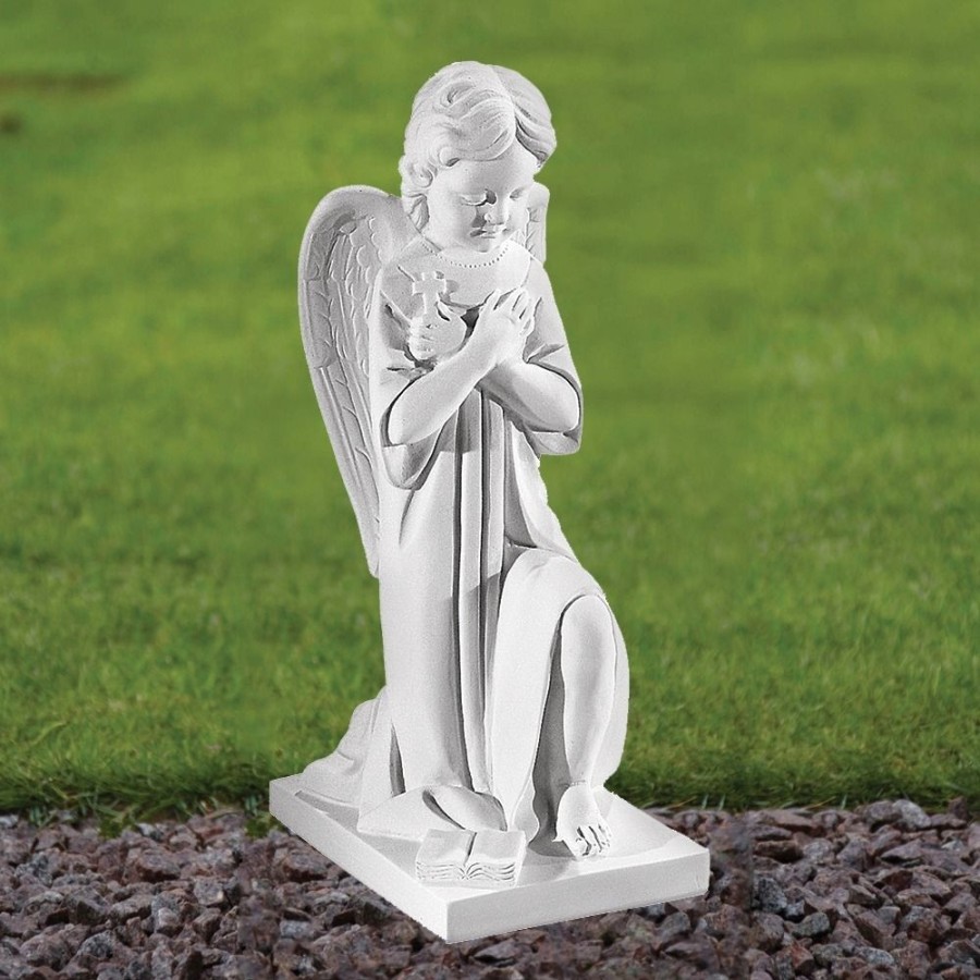 STATUES & SCULPTURES Angel 43Cm Marble Resin Garden Statue Wholesale