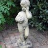 STATUES & SCULPTURES Classic Nude Boy Stone Garden Statue New