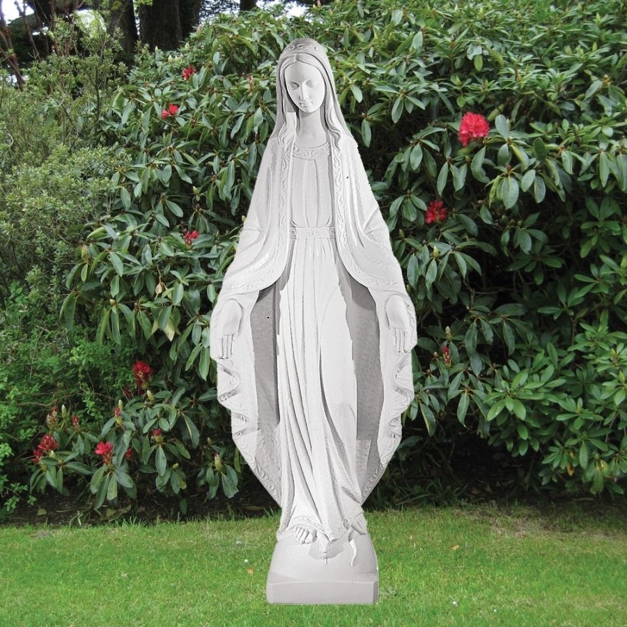 STATUES & SCULPTURES Virgin Mary 118Cm Marble Resin Garden Statue Hot