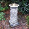 STATUES & SCULPTURES Vine Brass Stone Garden Sun Dial Clearance