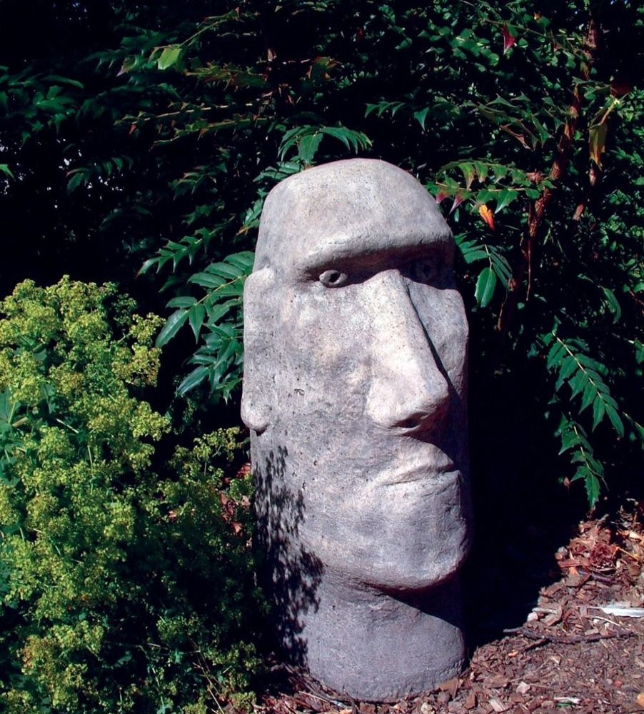 STATUES & SCULPTURES Moai Easter Island Head Stone Garden Ornament Wholesale