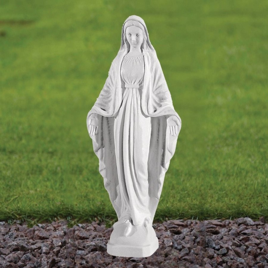 STATUES & SCULPTURES Virgin Mary 28Cm Marble Resin Garden Statue Hot