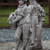 STATUES & SCULPTURES Autumn Boy Stone Garden Statue Hot