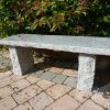 STATUES & SCULPTURES Classic Natural Granite Grey Stone Garden Bench Online