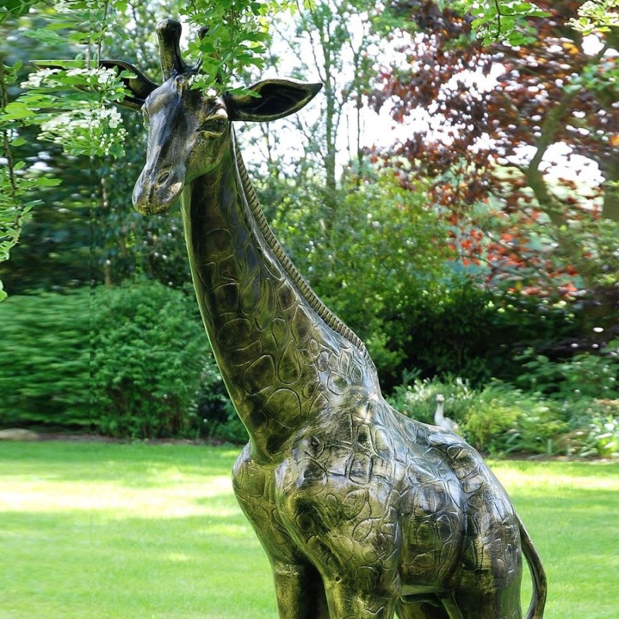 STATUES & SCULPTURES Wild Giraffe 205Cm Bronze Metal Garden Statue Wholesale