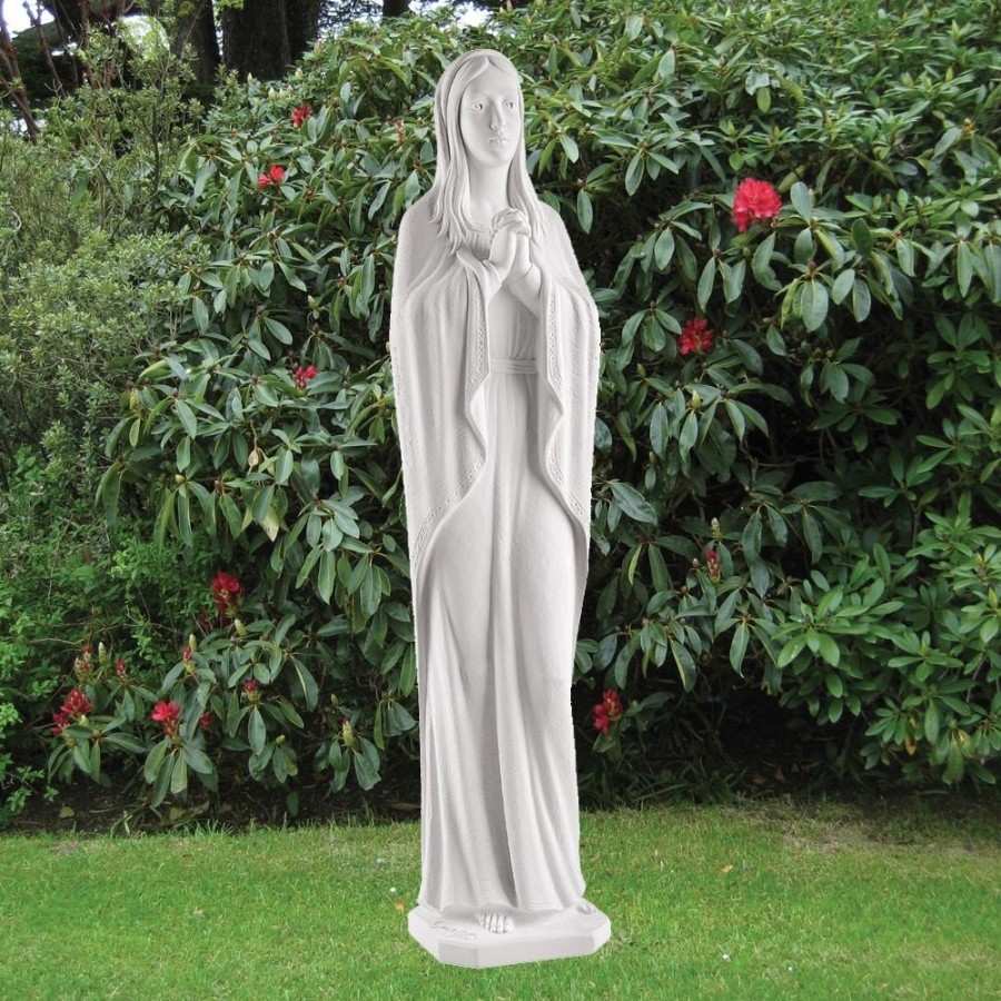 STATUES & SCULPTURES Virgin Mary 85Cm Marble Resin Garden Statue Hot
