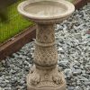 STATUES & SCULPTURES Lions Foot Design Stone Garden Birdbath Best