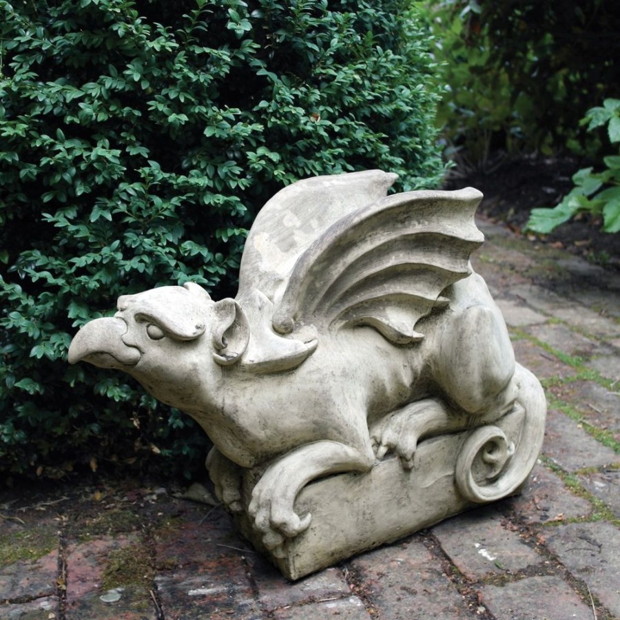 STATUES & SCULPTURES Gothic Griffin Stone Garden Ornament Best